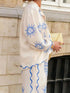 'Betony' Sun Print Long Sleeve Shirt and Pants Set - Celes Fashion